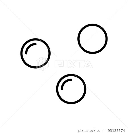 Three bubbles icon. vector. Three bubbles icon. vector. 93122374