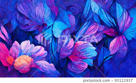 Watercolor art background. Digital generated wallpaper design with flowers. Watercolor art background. Digital generated wallpaper design with flowers. 93122937