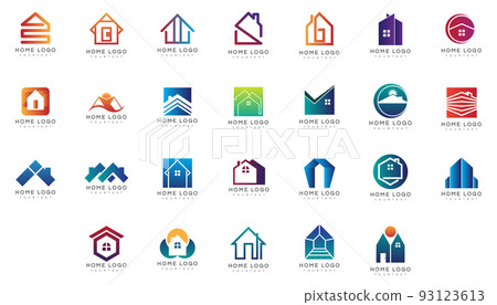 Real Estate Logo Set Design Vector 93123613