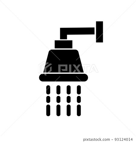 shower silhouette. sprinkler sign. vector. shower silhouette. sprinkler sign. vector. 93124014