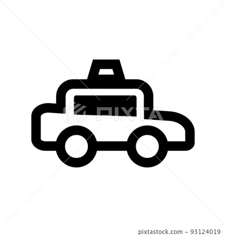Horizontal taxi icon. vector. 93124019