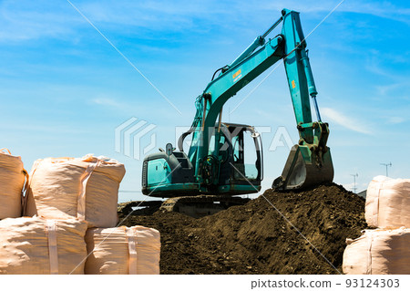 和光富士見繞道施工現場重型挖掘機 93124303