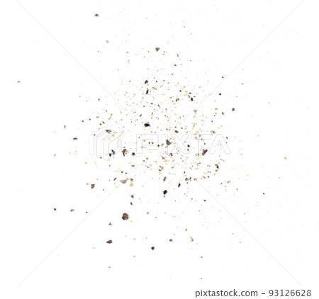 Ground black pepper isolated on a white background 93126628