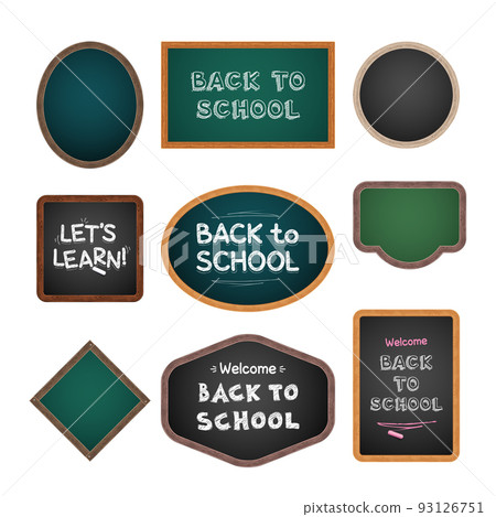 Back to School Wooden Chalkboards Set 93126751