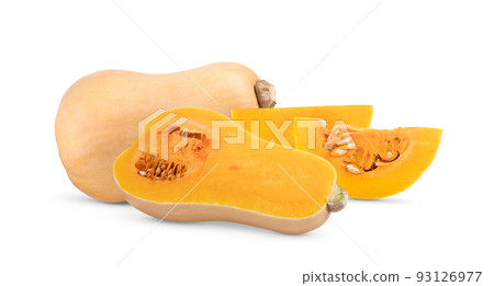 Butternut squash isolated on white 93126977