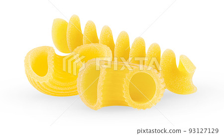 Macaroni on white background 93127129