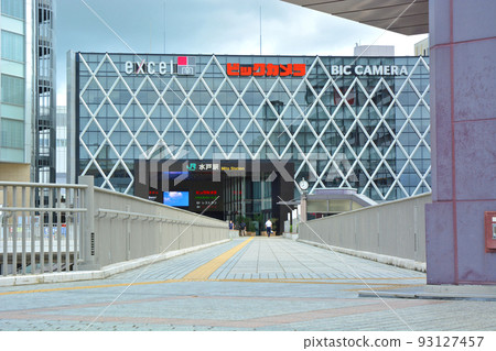 Cityscape around the south exit of Mito Station 93127457