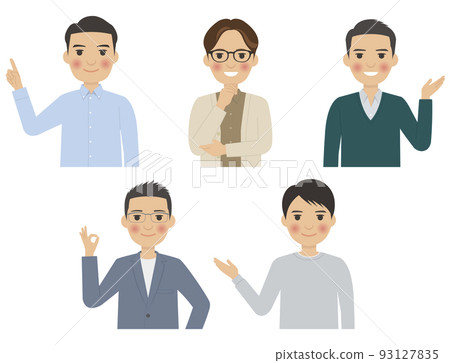 男性上身姿勢2 93127835