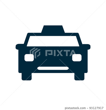 taxi silhouette icon taxi silhouette icon 93127917