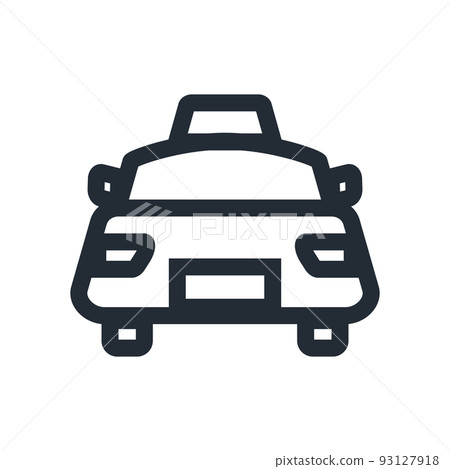 出租車指南圖標。出租車站。向量。 出租車指南圖標。出租車站。向量。 93127918