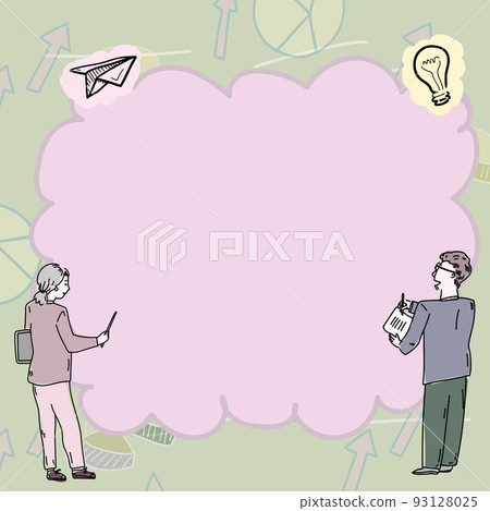 Teacher Holding Pointer Presenting New Ideas To Students. Researcher Showing Recent Concepts To Colleagues. Businessman Creating New Financial Strategy 93128025