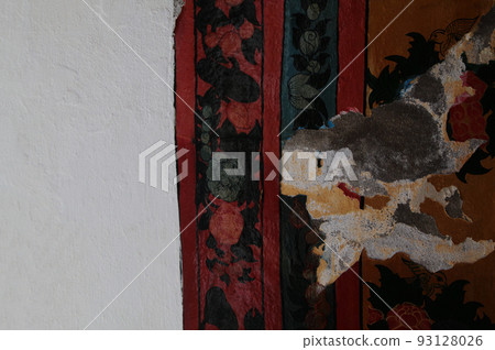 Beautiful wall decoration even when weathered at Wat Arun (Temple of Dawn) in Bangkok, Thailand Beautiful wall decoration even when weathered at Wat Arun (Temple of Dawn) in Bangkok, Thailand 93128026