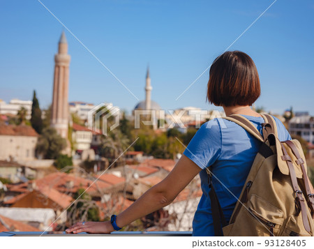 travel to Turkey, old town Antalya Kaleci 93128405