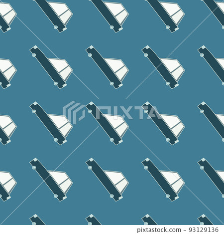 Doodle cars seamless pattern. Transport wallpaper. Kids automobile background. 93129136