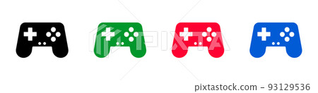 Game controller icon set. video game. vector. - Stock Illustration ...