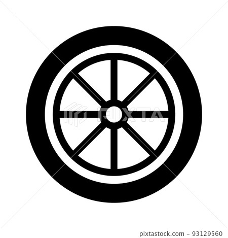 tire icon. car tires. vector. 93129560