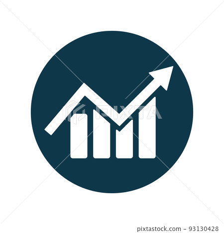 bar chart button. chart symbol. vector. bar chart button. chart symbol. vector. 93130428