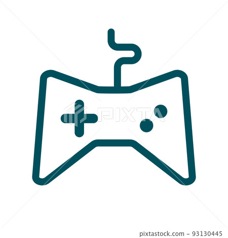 帶繩子的遊戲控制器矢量 帶繩子的遊戲控制器矢量 93130445