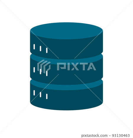 Modern columnar server. web server. hosting or storage. vector. 93130463