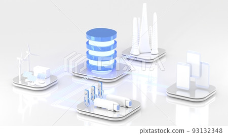 Api application programming interface isometric landing page, 3d render. Database server for EV charging, smart city, green energy with wind turbines and solar panels, remote control from smartphone Api application programming interface isometric landing page, 3d render. Database server for EV charging, smart city, green energy with wind turbines and solar panels, remote control from smartphone 93132348