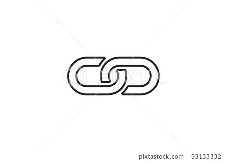 Chain link icon. Connection sign vector...-插圖素材 [93133332] - PIXTA圖庫