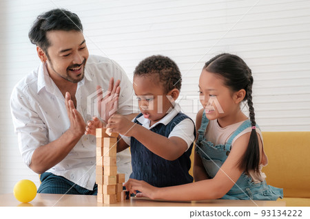 Father and kids Father and kids 93134222
