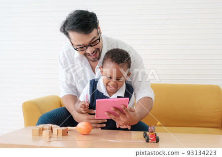 Father and kids Father and kids 93134223