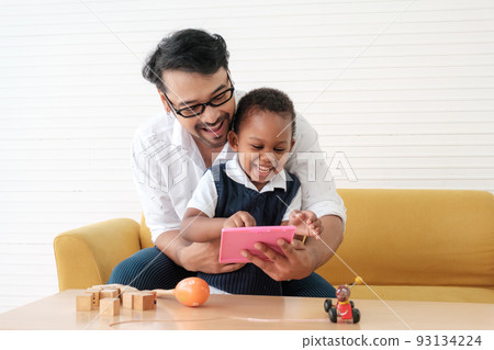 Father and kids Father and kids 93134224