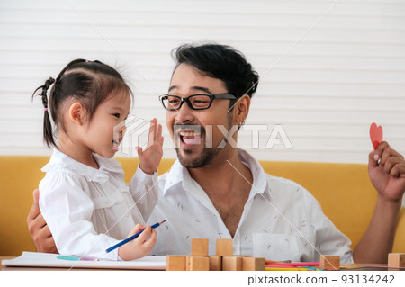 Father and kids Father and kids 93134242