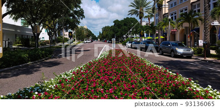 美國佛羅里達州坦帕的街道 93136065