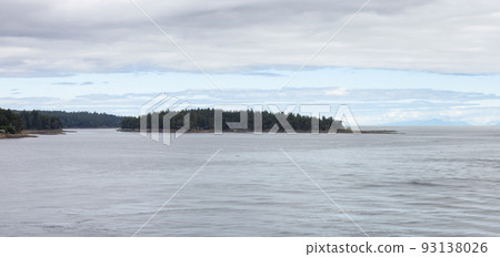 Canadian Landscape by the ocean and mountains. Summer Season. 93138026