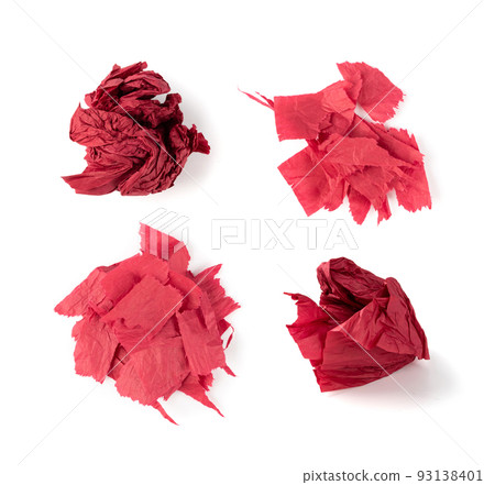 Crumpled Paper Ball Isolated on White background 93138401