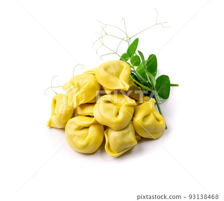 Tortellini, Agnolotti, Cappelletti Isolated 93138468