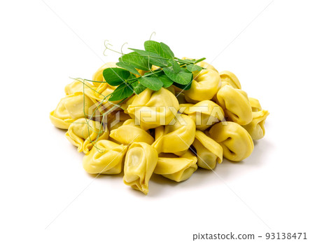 Tortellini, Agnolotti, Cappelletti Isolated 93138471