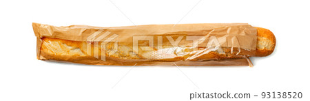 French Baguette Isolated 93138520
