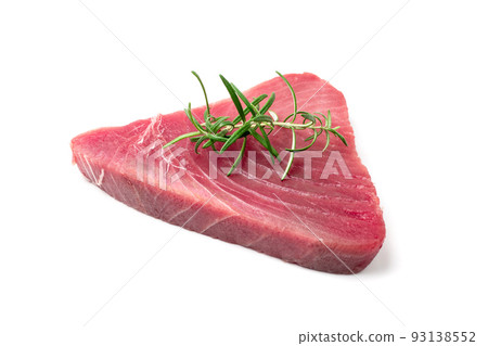 Raw Tuna Steak Isolated Raw Tuna Steak Isolated 93138552