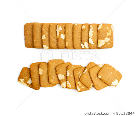 Ginger Snap Isolated, Rectangular Ginger Nut, Biscuit Square Cookies Ginger Snap Isolated, Rectangular Ginger Nut, Biscuit Square Cookies 93138844