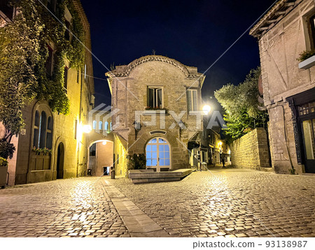 Citadel of Carcassonne by night Citadel of Carcassonne by night 93138987