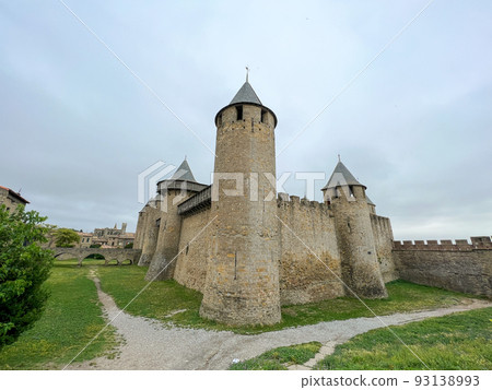 View of the castle in Carcassonne View of the castle in Carcassonne 93138993