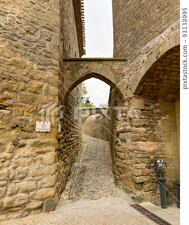 Streets of Carcassonne, France 93138995