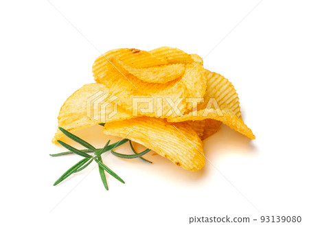 Potato Chips Isolated 93139080