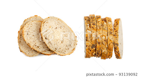 Homemade Sourdough Bread Loaf Slices 93139092