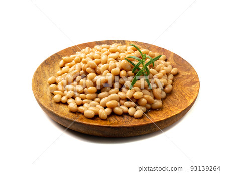 White Kidney Beans Isolated White Kidney Beans Isolated 93139264