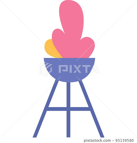 Flower bed vector icon street or garden decoration Flower bed vector icon street or garden decoration 93139580