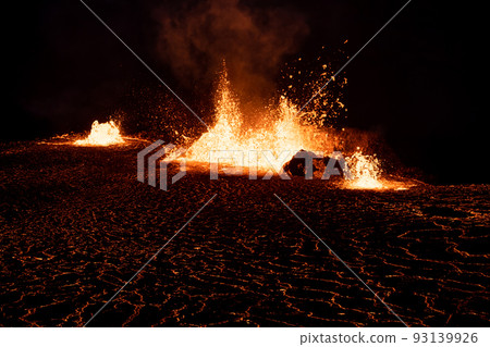 Meradalir Eruption of Fagradalsfjall Volcano in Iceland 2022 Meradalir Eruption of Fagradalsfjall Volcano in Iceland 2022 93139926