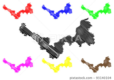 Nong Khai Province map vector Nong Khai Province map vector 93140104
