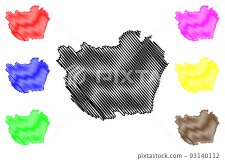 Phetchaburi Province map vector 93140112