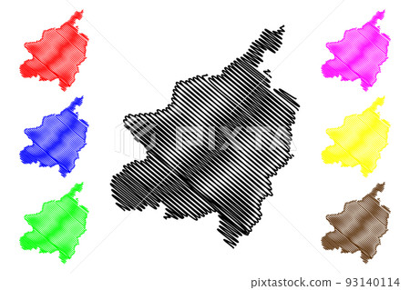 Phitsanulok Province map vector Phitsanulok Province map vector 93140114