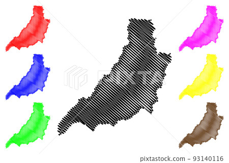 Phrae Province map vector Phrae Province map vector 93140116