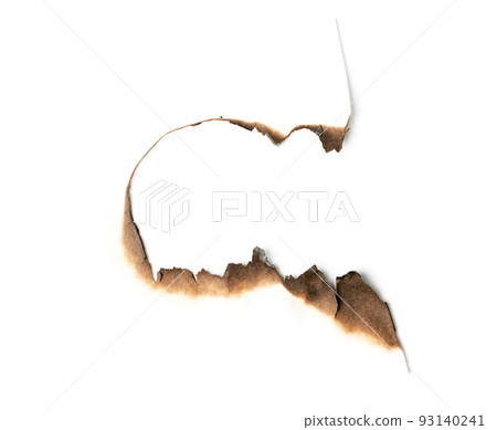 Burn Paper Mark Isolated 93140241
